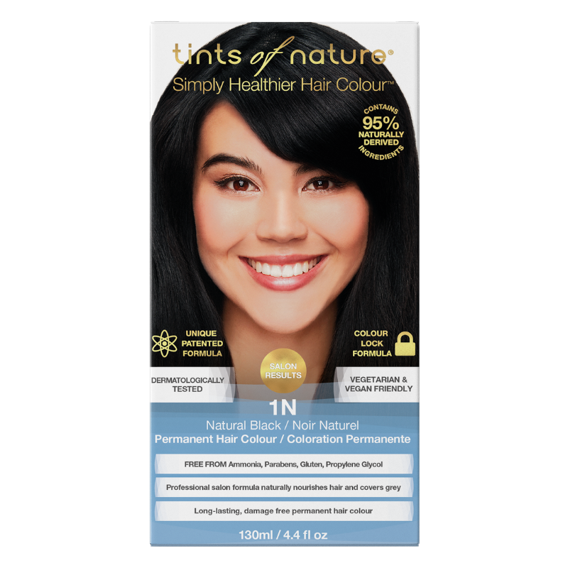 1N Natural Black Permanent Hair Dye - Michelle's Organic Hair Studio